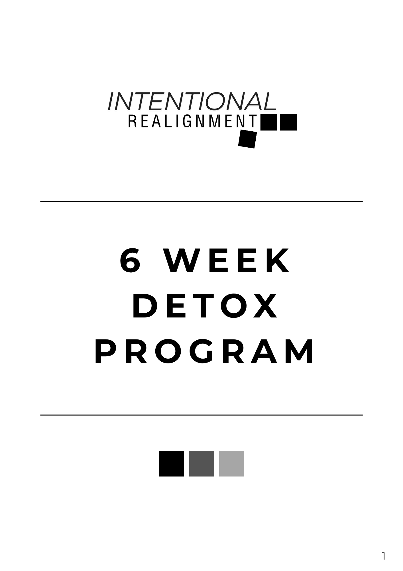 Intentional Realignment 6 Week Detox Program cover